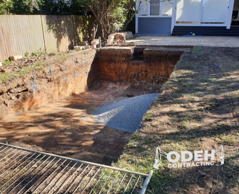 pool excavation